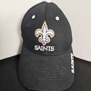 NFL Team Apparel Men's Saints Black and Gold Adjustable One Size - PreOwned